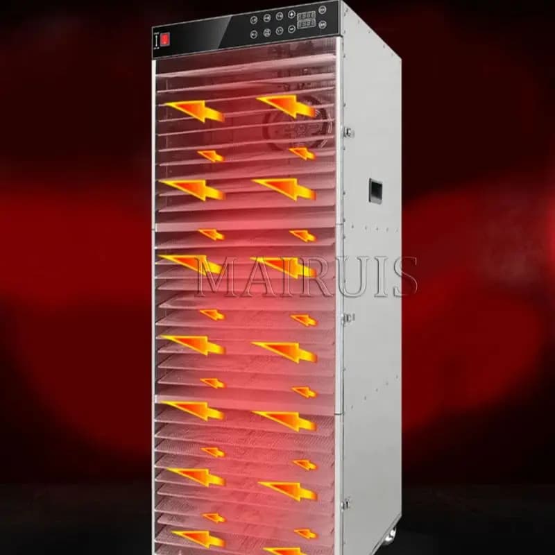 Essiccatore per Frutta in Acciaio Inox, Macchina Commerciale per Essiccare Verdure, Carne, Snack per Animali e Alimenti