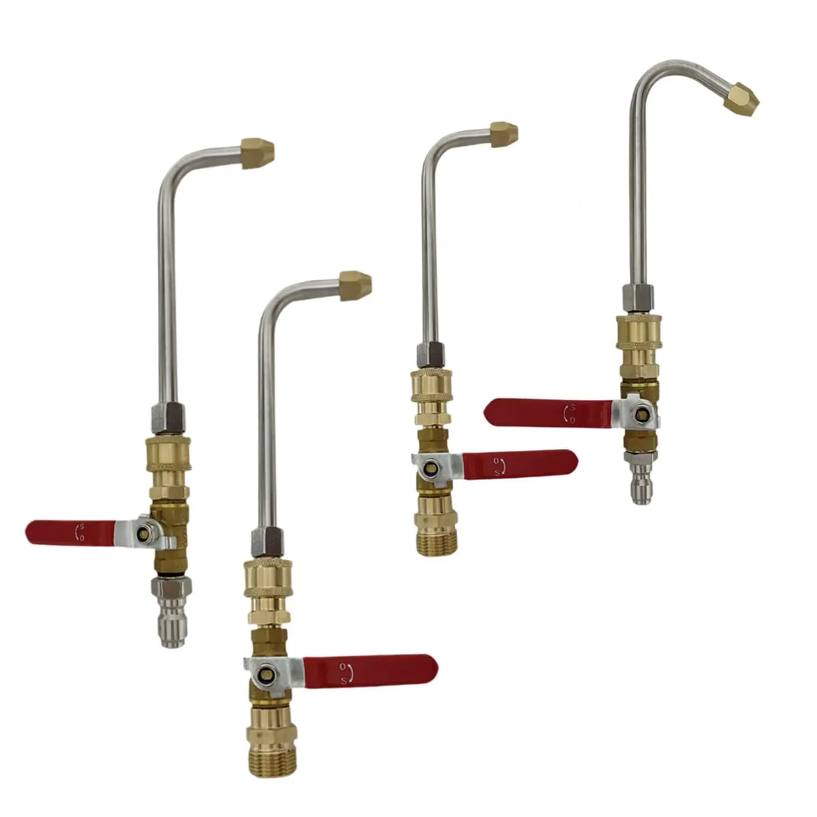 Bacchetta della valvola del tubo flessibile dell'idropulitrice Sostituzione dell'asta curva premium Efficiente Facile da usare Adattatore per tubo accessorio a connessione rapida