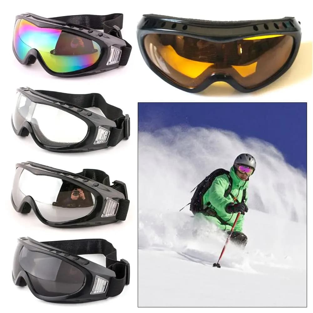 Occhiali Protettivi per Sport all'Aperto, Antipolvere, con Montatura per Lenti, per Snowboard, Moto, Ciclismo, Sci, Occhiali per Bambini