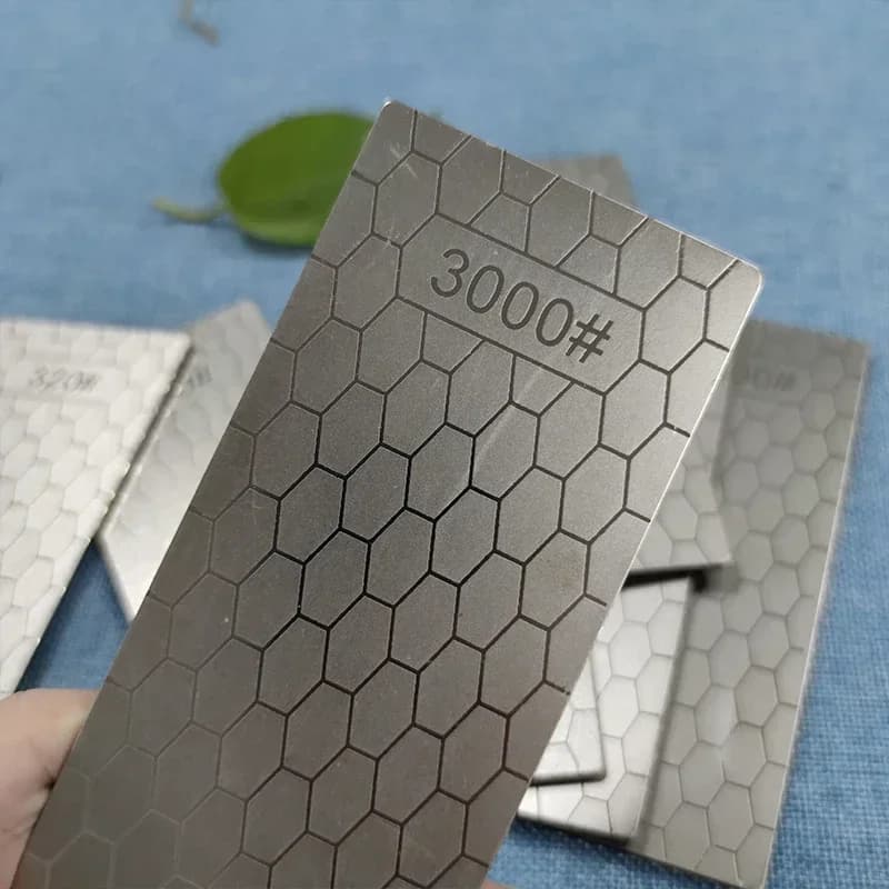 New 80-3000 # Professional diamond sharpeners to sharpen the kitchen stone dish cook knife with stone honeycomb pattern to sharpen