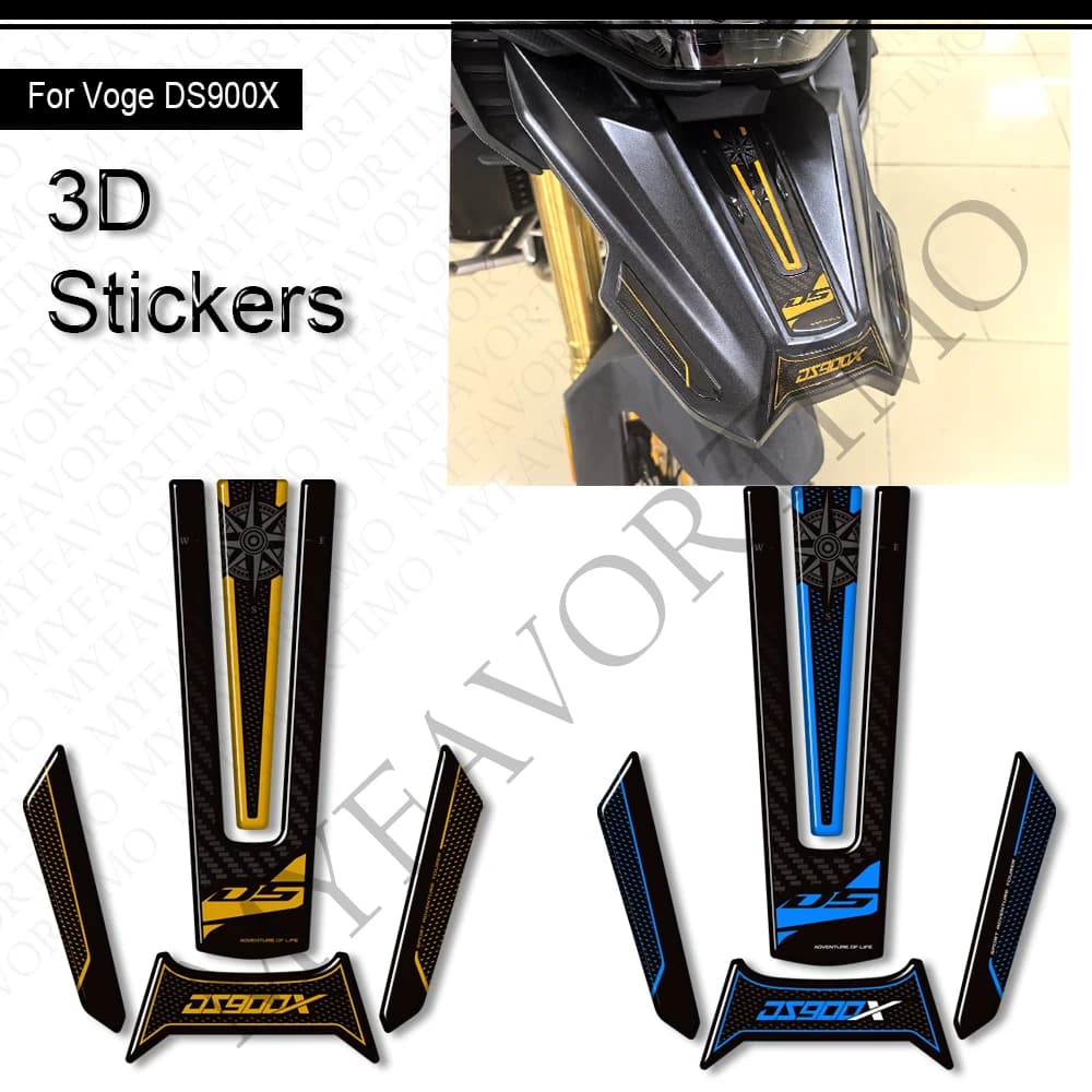 For VOGE DS900X 900DSX 900 DSX Adventure Moto Relief of Tank Gas Oil Combustible Protection Carena Parafango Stickers Decalcomanie 2024 2025