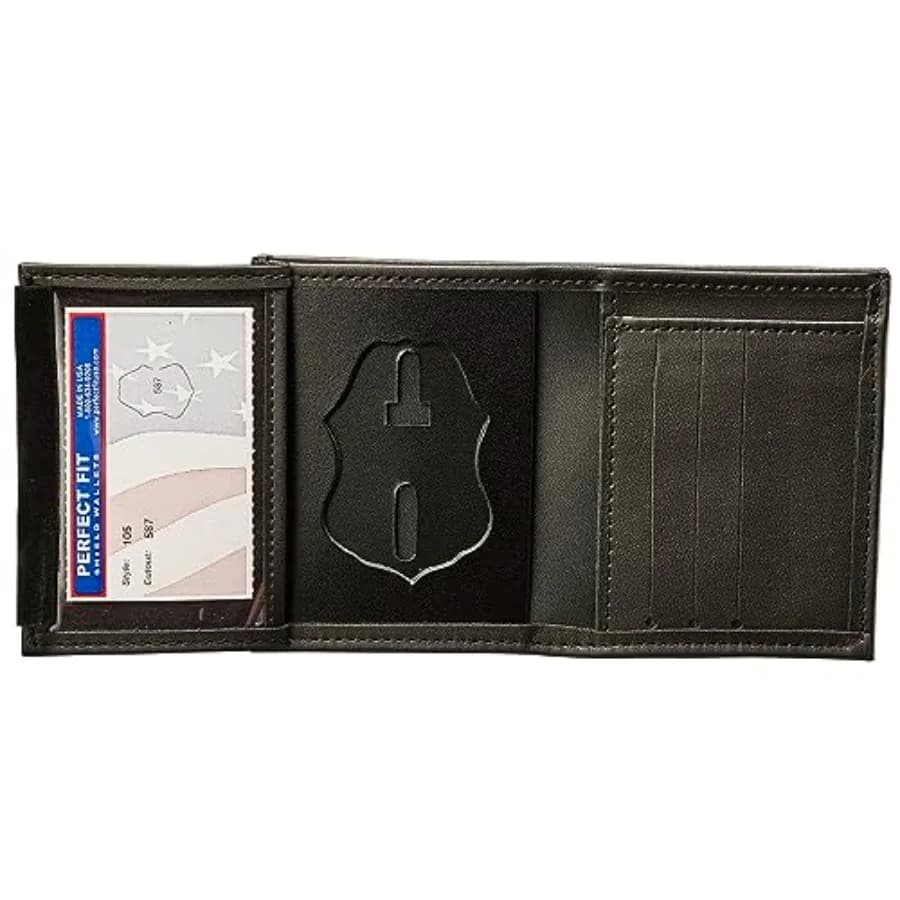 Porta Badge CBP per Dogana e Controllo Frontiera USA, Portafoglio in Pelle con Scudo Aquila, Porta ID Nascosto, Modello 587