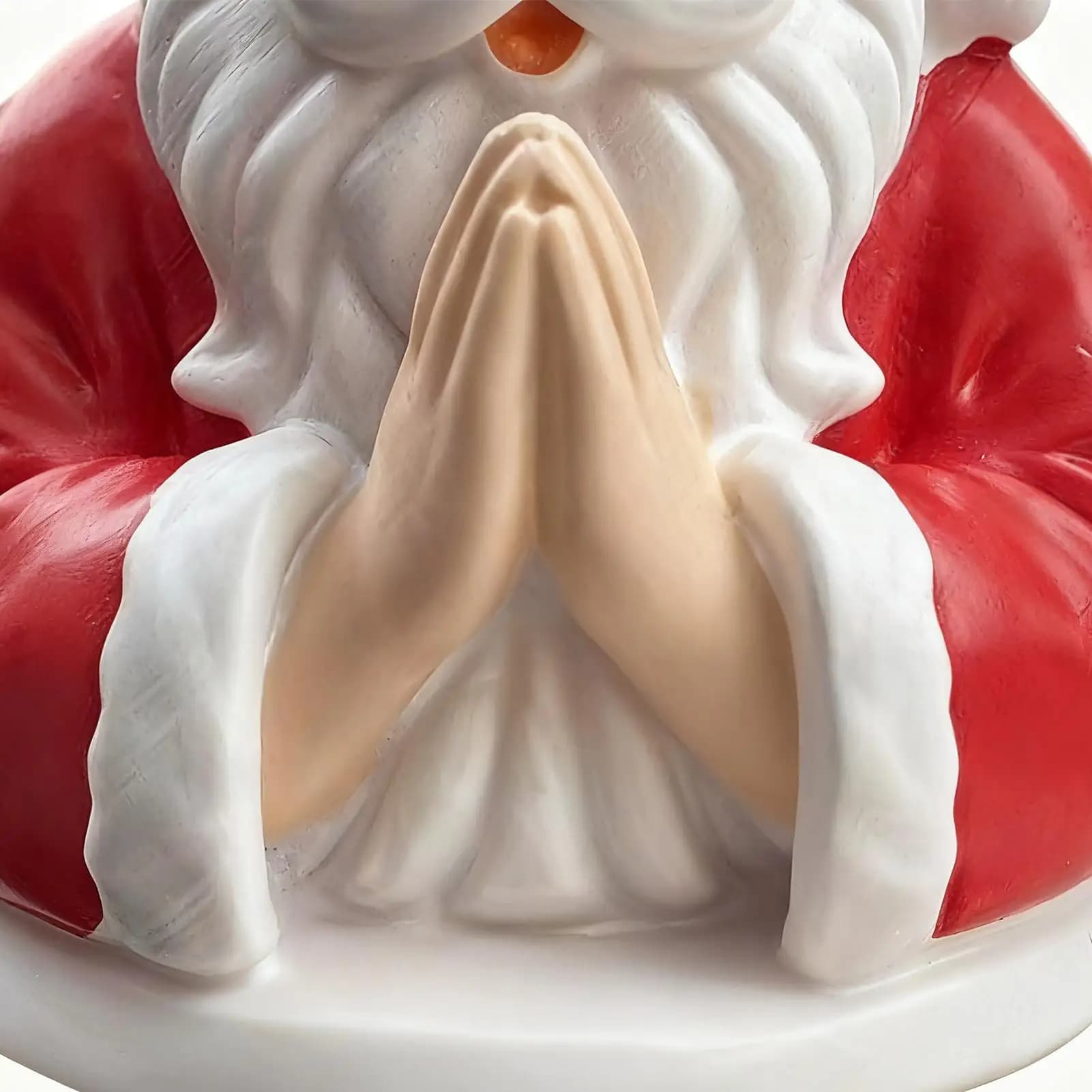 Luce notturna di Natale Lampada a bagliore caldo Preghiera per interni Luce notturna di Babbo Natale Decorazione da scrivania per appartamento Camera da letto Dormitorio Mensola del camino Cucina
