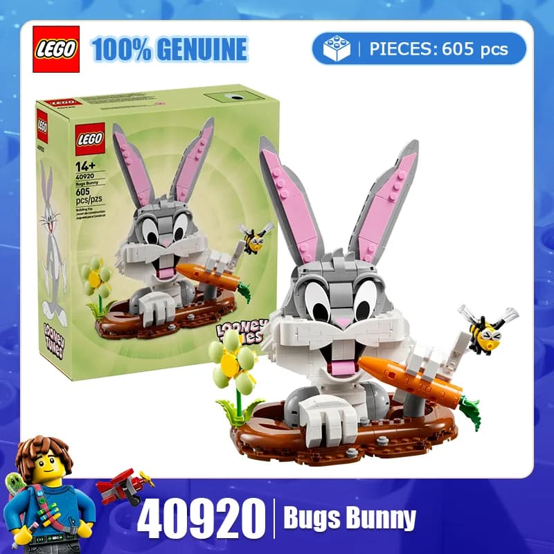 LEGO Building Blocks Festival Serie Limitata 40920 Borse Coniglio Disegno Artistico Puzzle per Bambini Giocattolo da Costruzione Regalo