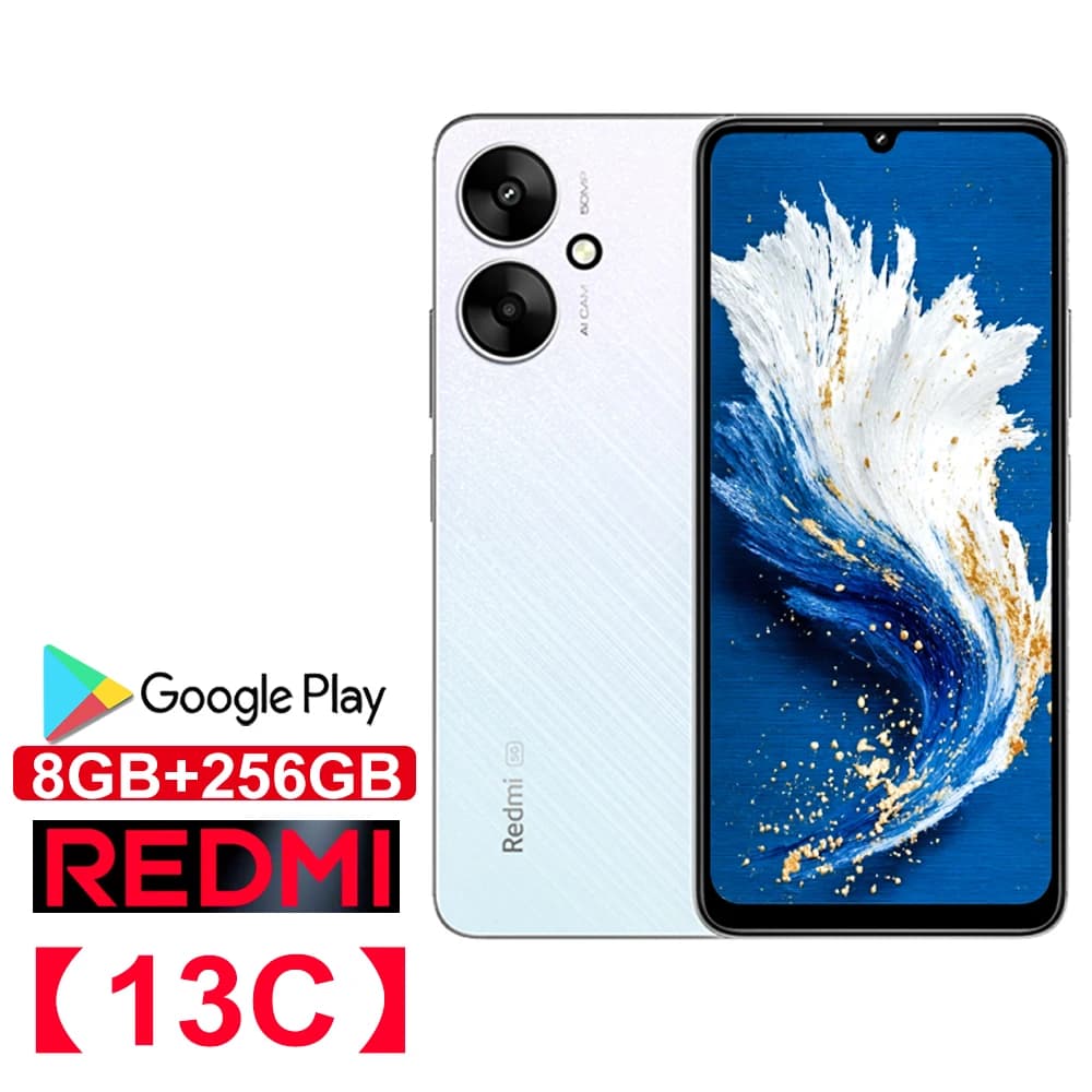 Redmi 13C 6.74-inch smartphone 8GB+256GB/5000mAh/side fingerprint/facial recognition/support GPS/support NFC