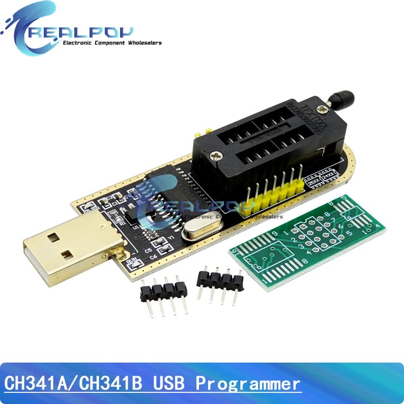 Programmatore USB BIOS Flash EEPROM serie CH341A / CH341B 24 25 con software e driver