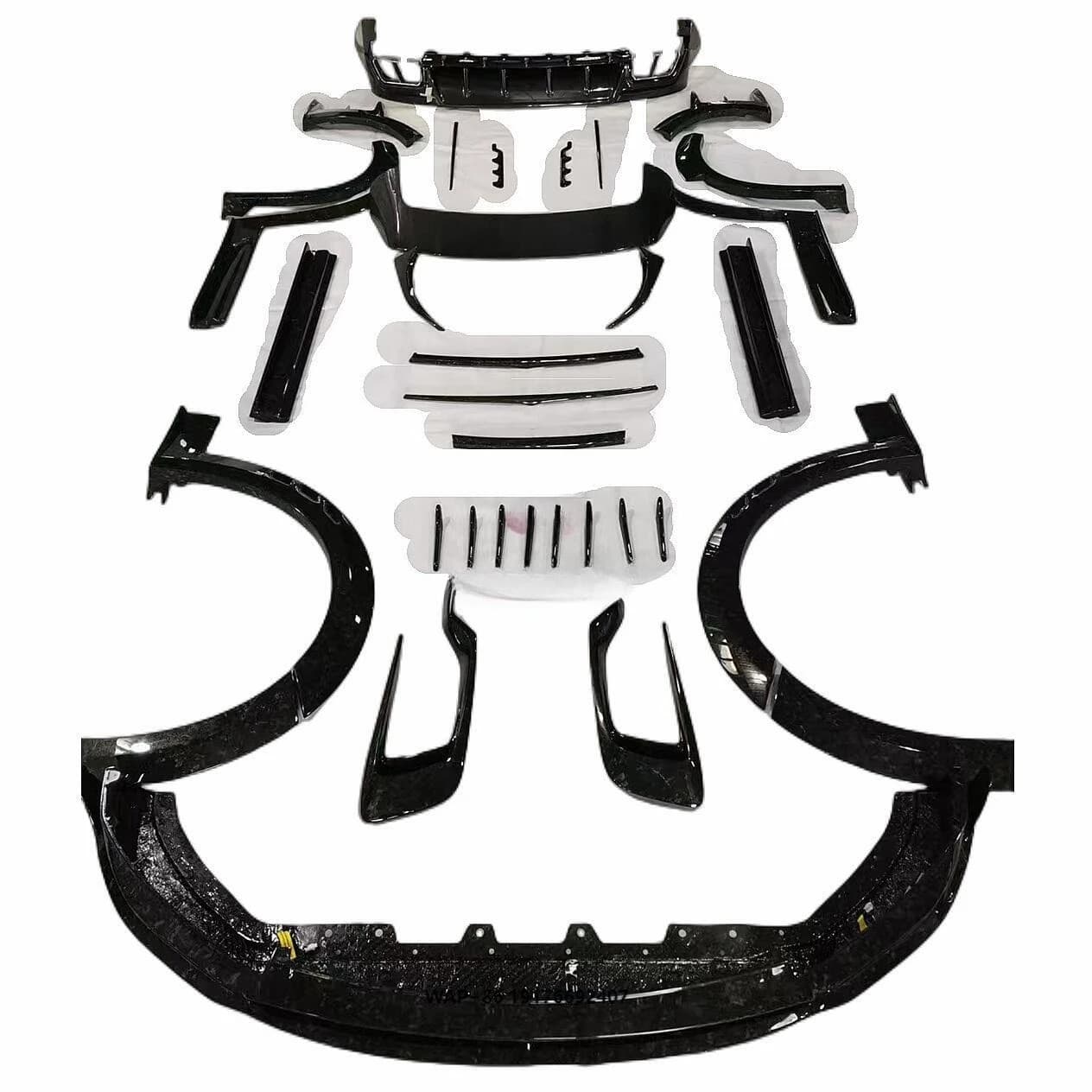 M Style Carbon Fiber Front Lip Rear Diffuser Side Skirt Body Kit for Lavente Body Kit