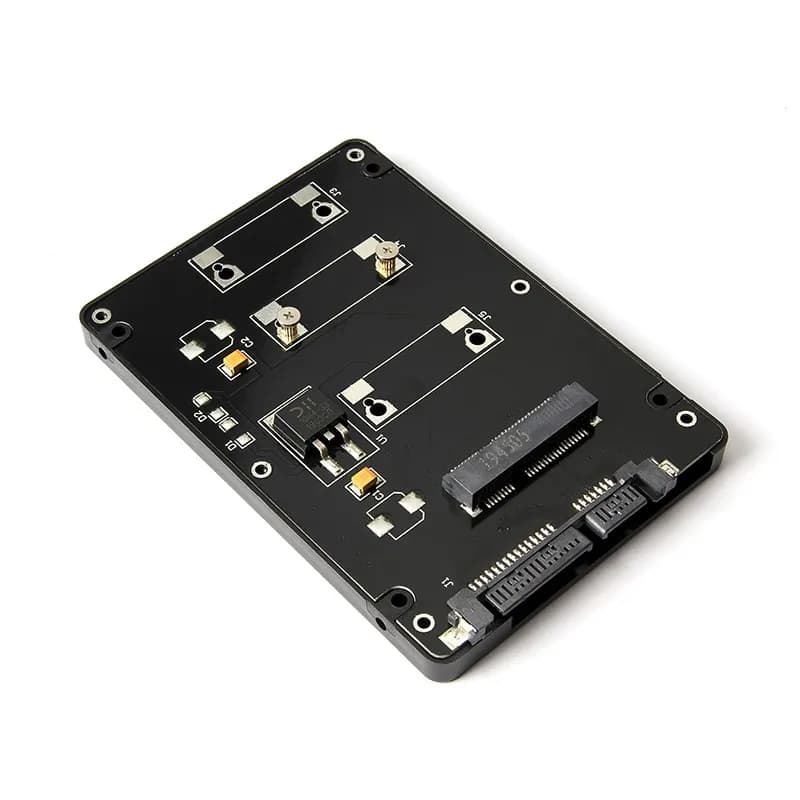 mSATA to SATA 3.0 Enclosure mSATA External SSD Case Mini SSD to 2.5" SATA3 22Pin Converter Adapter Card for Windows Linux Mac OS