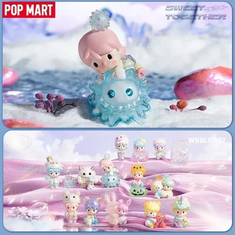 POP MART Sweet Bean Okubo Serie Sweet Companion Scatola Misteriosa Giocattoli Kawaii Ornamenti Figurine Decorazioni per la Casa Modellini da Scrivania