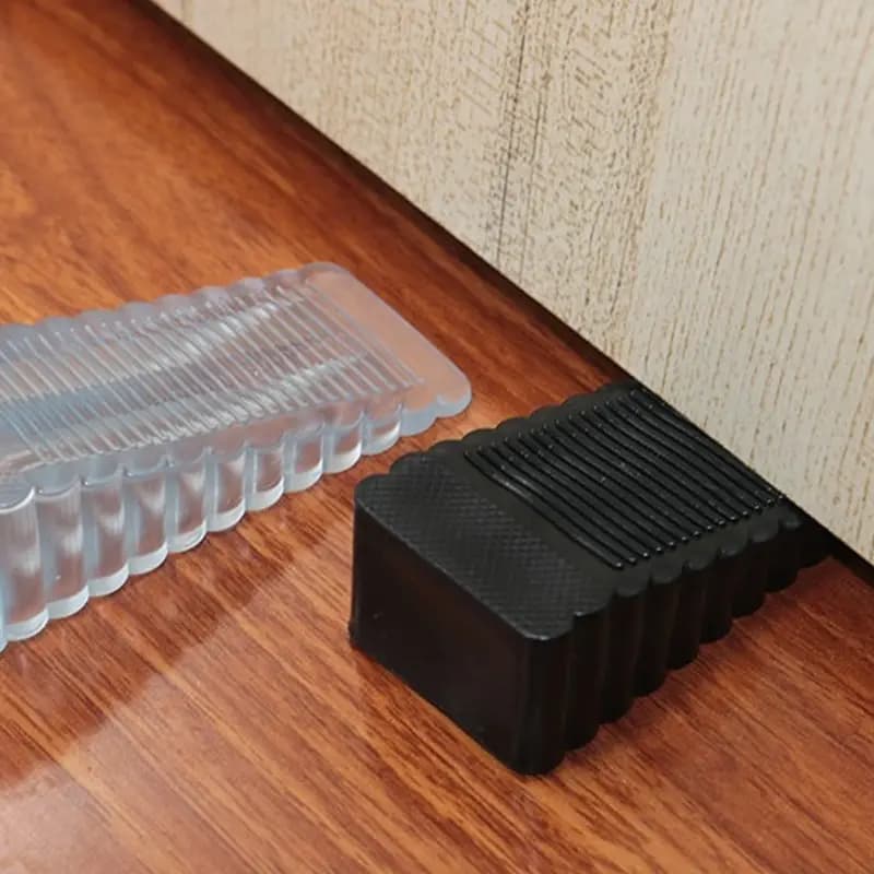 Fermaporta in silicone Cuneo Tappi di sicurezza Riutilizzabili Ammortizzanti Home Office Anti-collisione Fermaporta a mano Fermaporta Anti-collisione