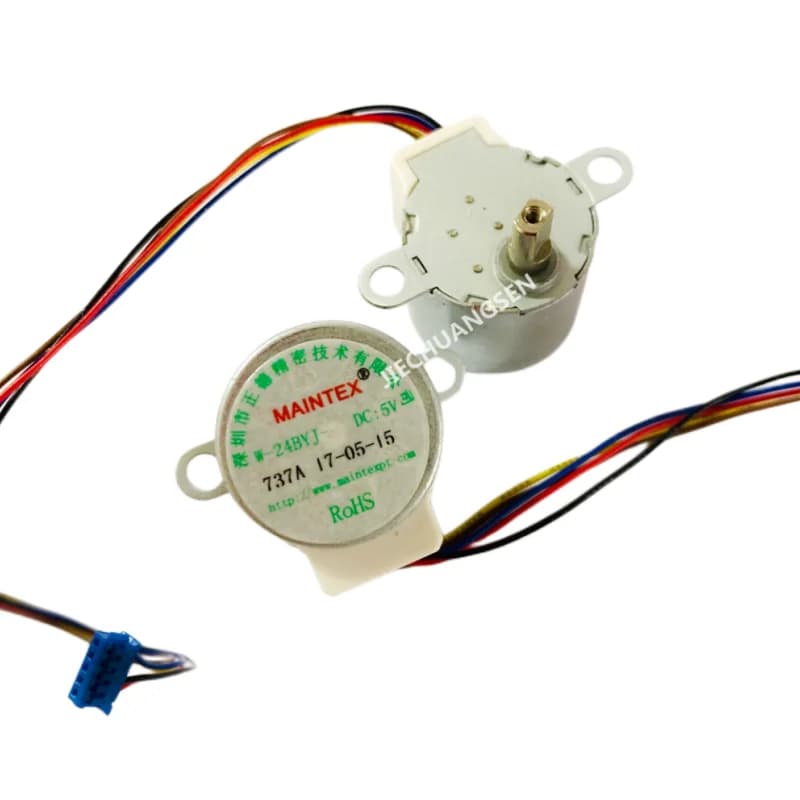 24 byj48 DC 5V/12V motore passo-passo 4 fasi 5 linea 5V per purificatore d'aria aria condizionata frigoriferi 10.5MM albero