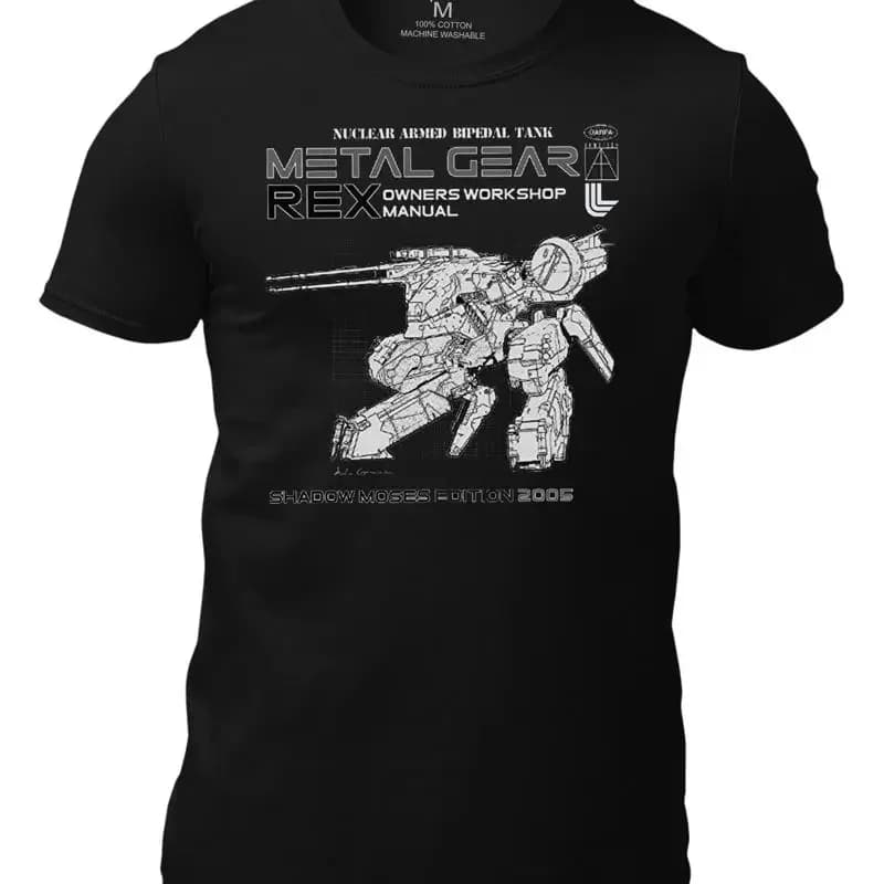 Maglietta Metal Gear Manuel da uomo, divertente, per lui o per lei, ispirata a film e pop culture