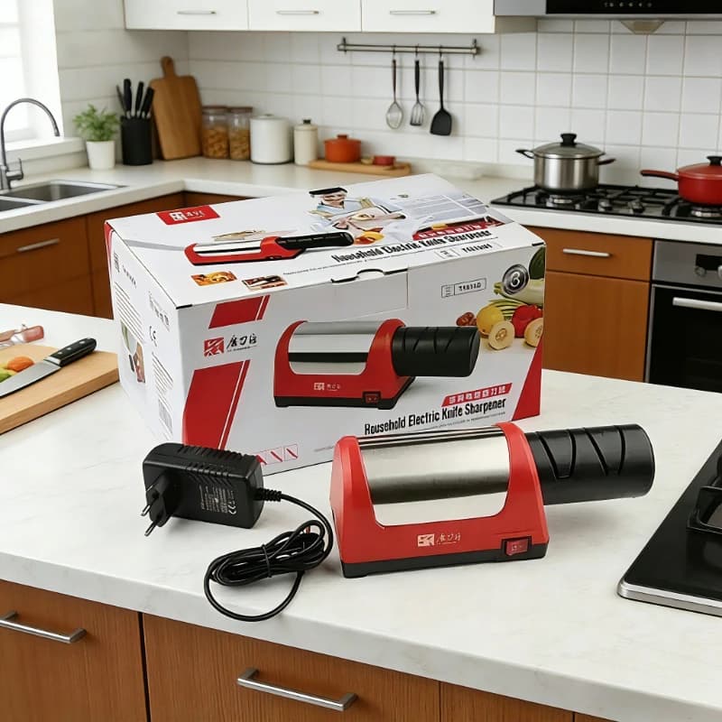 TAIDEA Top Level T1031D Steel Diamond Knife Electric Sharpener with 2 slots for ceramic kitchen knives