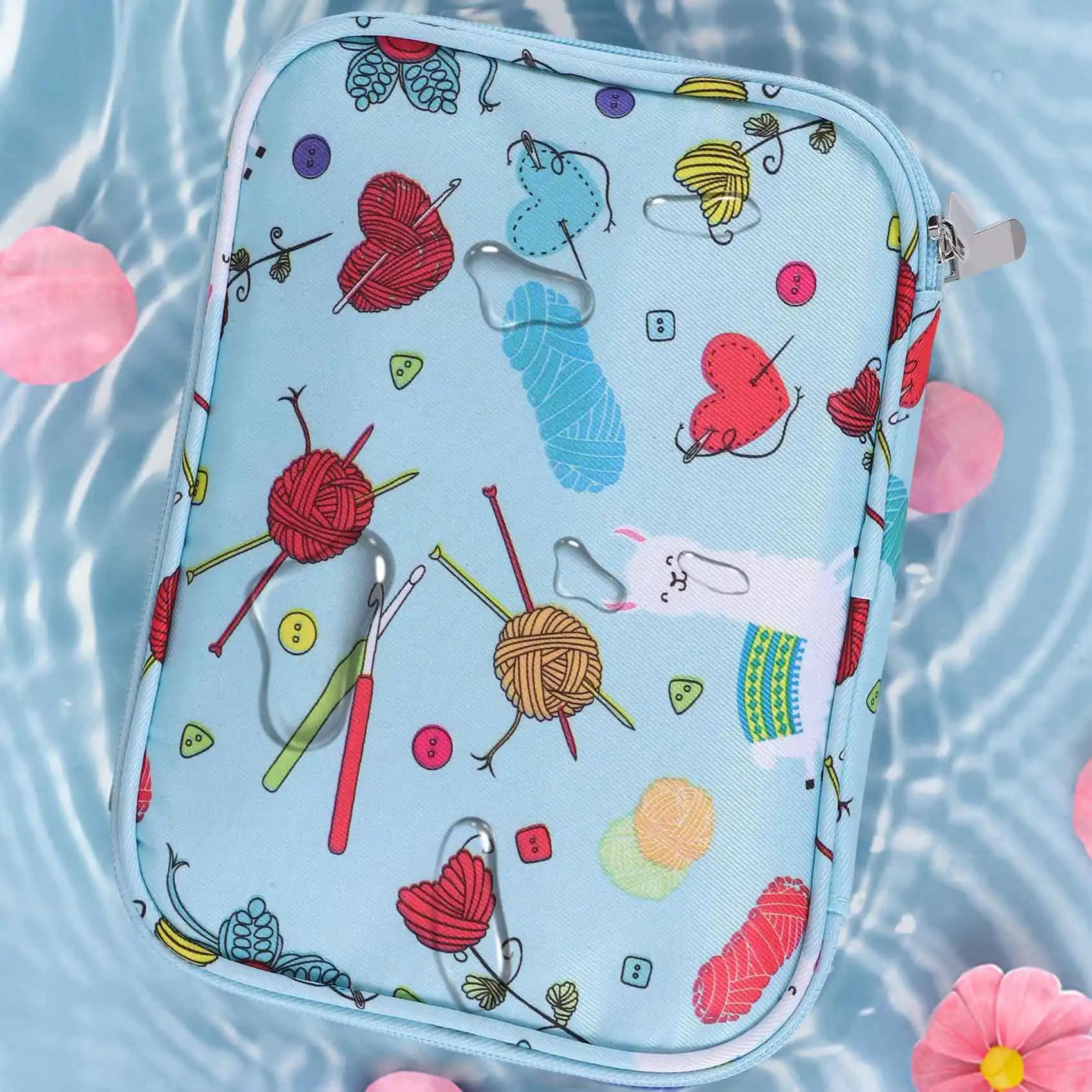 Custodia Vuota per Ferri da Maglia, Borsa Organizer da Viaggio per Ferri da Maglia Circolari e Kit Accessori - [97Lemons]