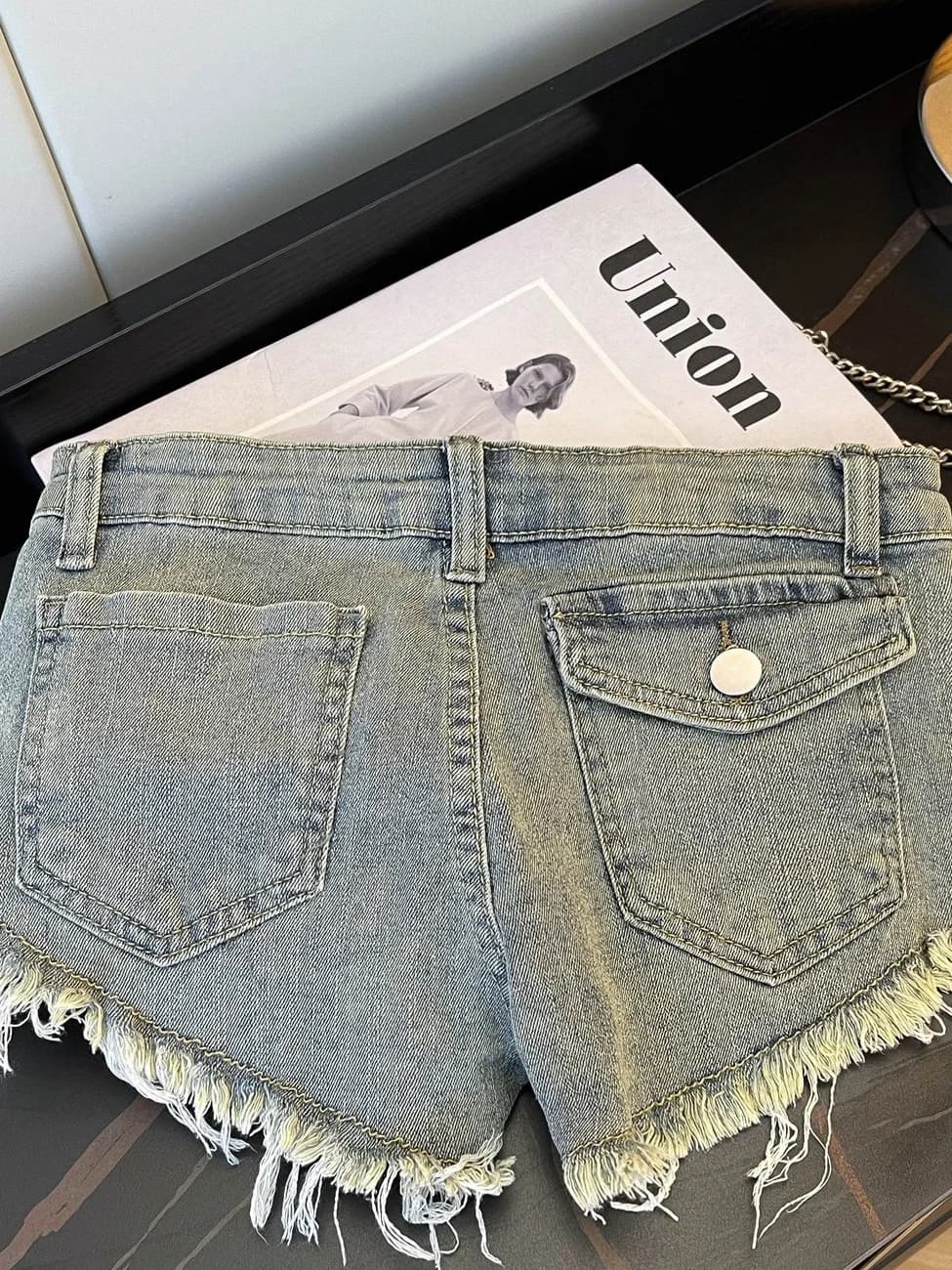 Low Waist Denim Super Short Shorts Tight American Retro Zipper Worn out Versatile Slimming Hot Pants Trendy Casual Pants