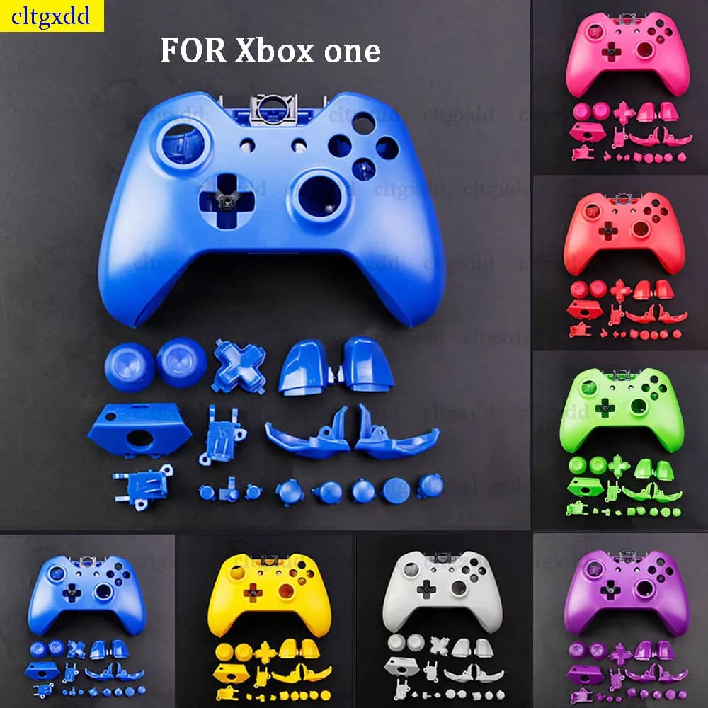 Cltgxdd 1 set controller wireless PER Xbox, guscio in plastica colorata, pulsanti a pannello completo, pulsanti e set di accessori per telaio interno