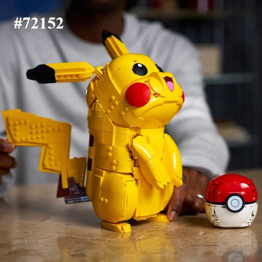Set di blocchi da costruzione Pikachu Construction 72152 compatibili con le particelle Legoed, adatti per regali di Natale e Halloween, 2050 pezzi
