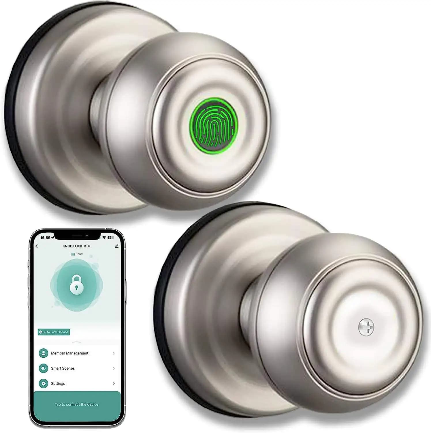 1 Set Tuya APP Impronta digitale biometrica Bluetooth Smart Door Lock Serratura elettronica Porta di sicurezza senza chiave Ingresso Casa Casa Appartamento