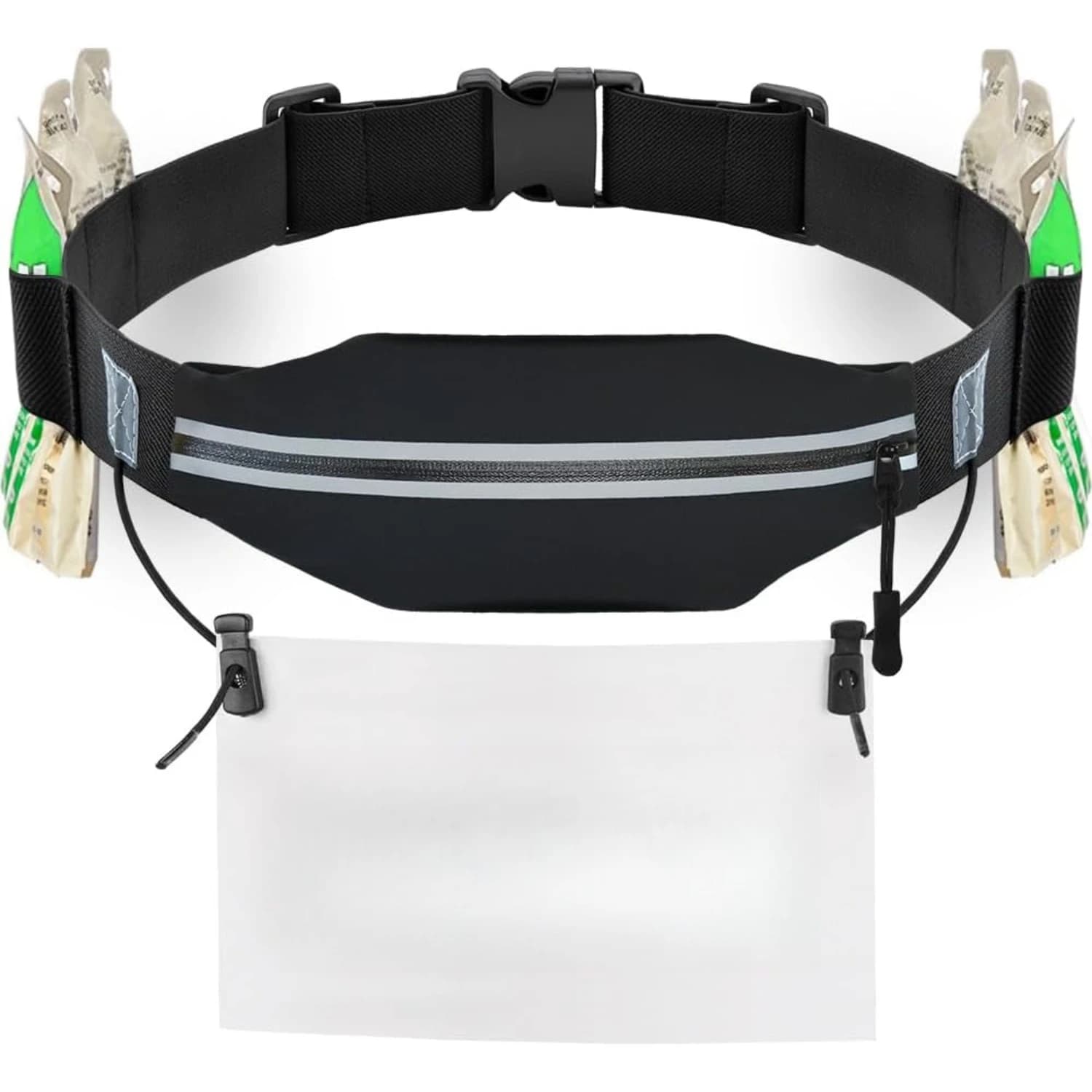 Marsupio da maratona, marsupio sportivo unisex per telefono con porta numero di gara