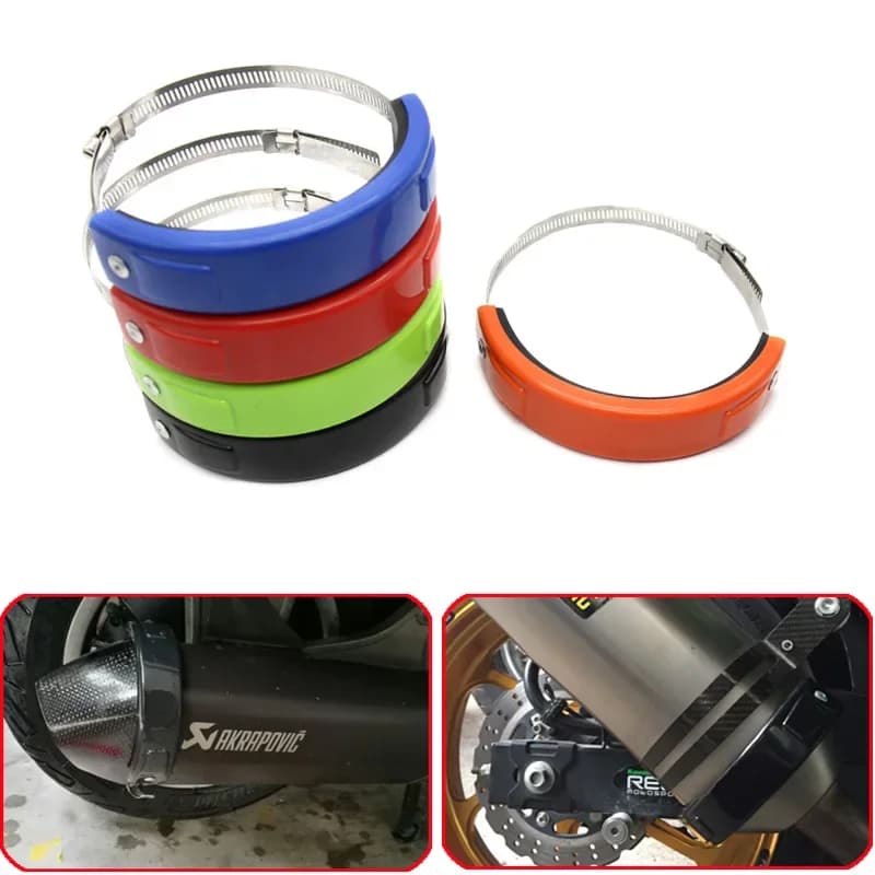 Adatto per il tempo Anello antigoccia di scarico generale per motociclette fuoristrada, anello di protezione dello scarico, anello antiusura di scarico fuoristrada