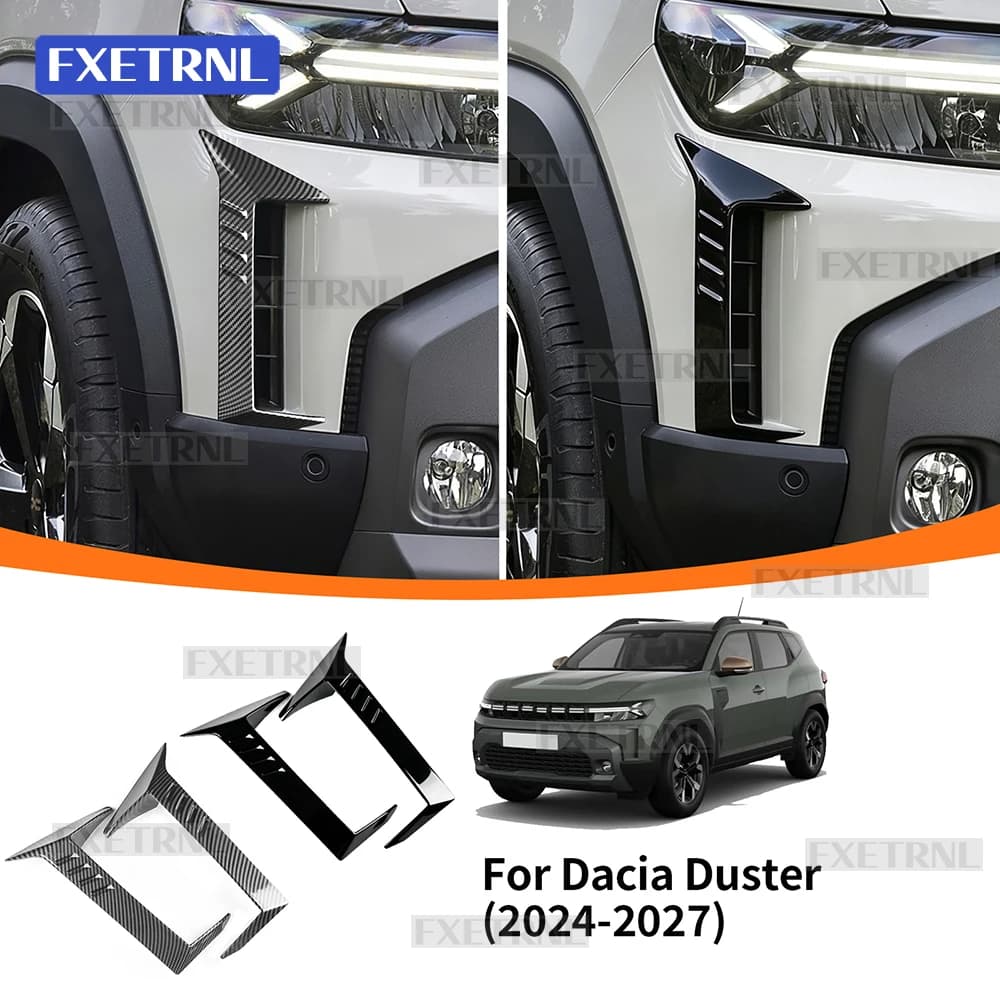 Fog Light Cover For Dacia Duster 3 2024 2025 2026 Front Bumper Fog Lamp Trim Car Styling Dacia Duster 2024 VENT Trim Accessories
