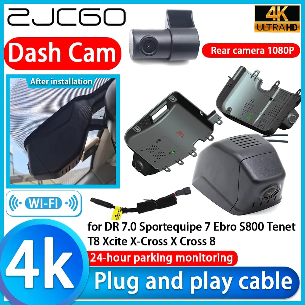 DVR 4K WiFi camera for Auto DR 7.0 Sportequipe 7 Ebro S800 Tenet T8 Xcite X-Cross X Cross 8 with Sony IMX335 lens