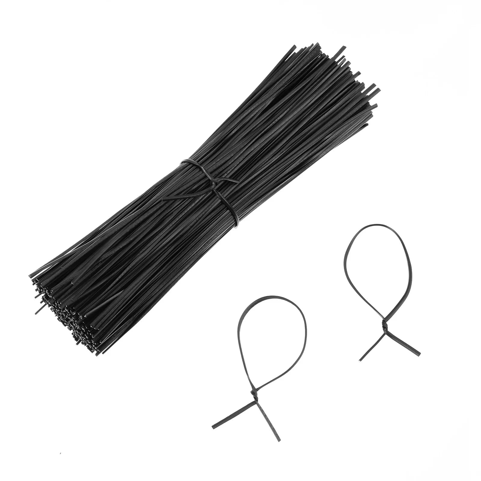 500pcs 15cm Data Cable Cable Ties Cord Management Ties Wire Cable Wrap Organizer Ties For Home Office Gardening Tie Black