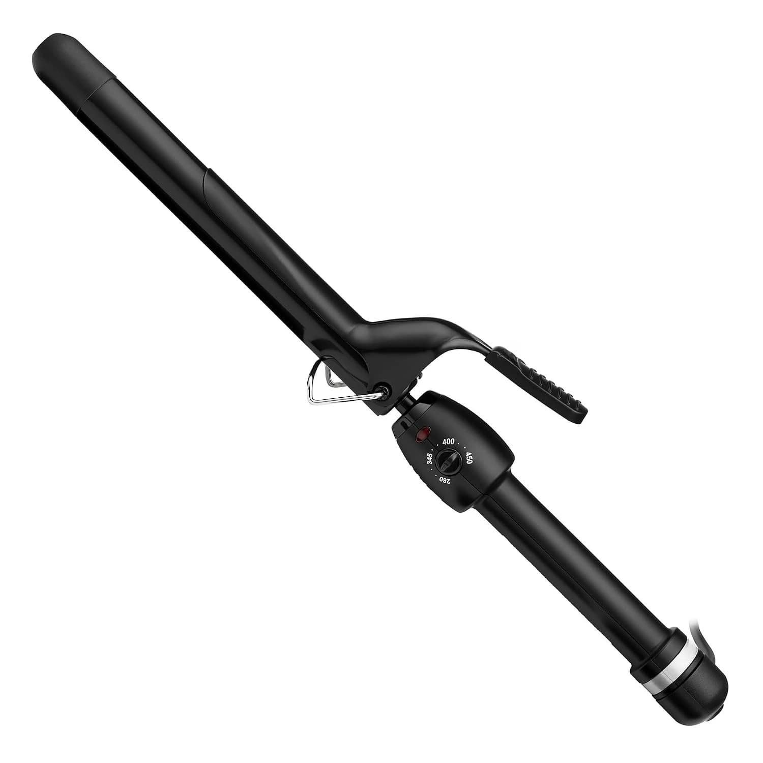 Black Gold Professional Curling Iron with Thumb Grip,for Long Lasting Curls & Hair Types