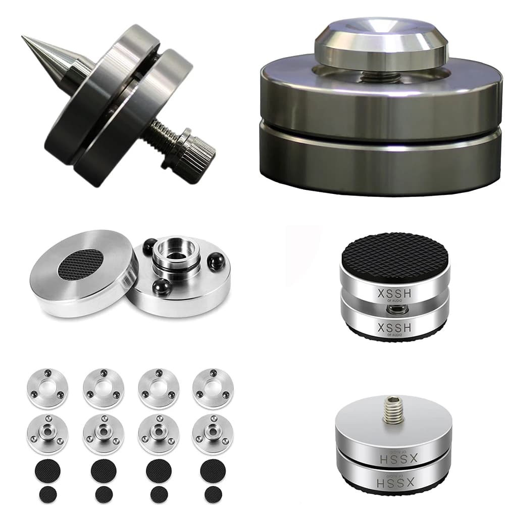 HIFI M8 Spike XSSH Audio speaker audiophile support for amp CD aluminum insulation stainless steel pin for shock damping