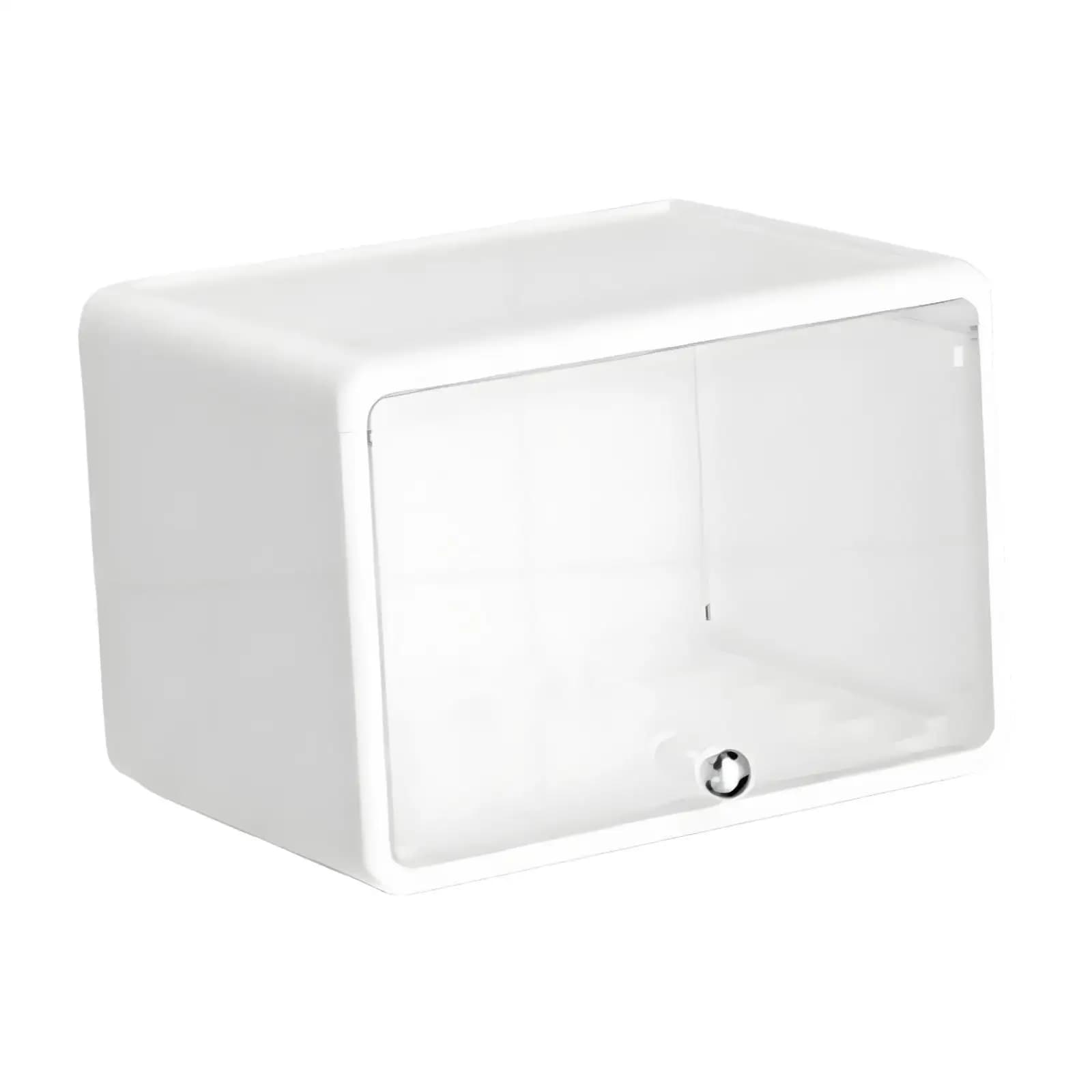 Organizer da Scrivania Moderno e Pratico con Coperchio a Ribalta, Contenitore Portaoggetti per Cancelleria, Ideale per Casa, Toeletta, Bancone, Dormitorio