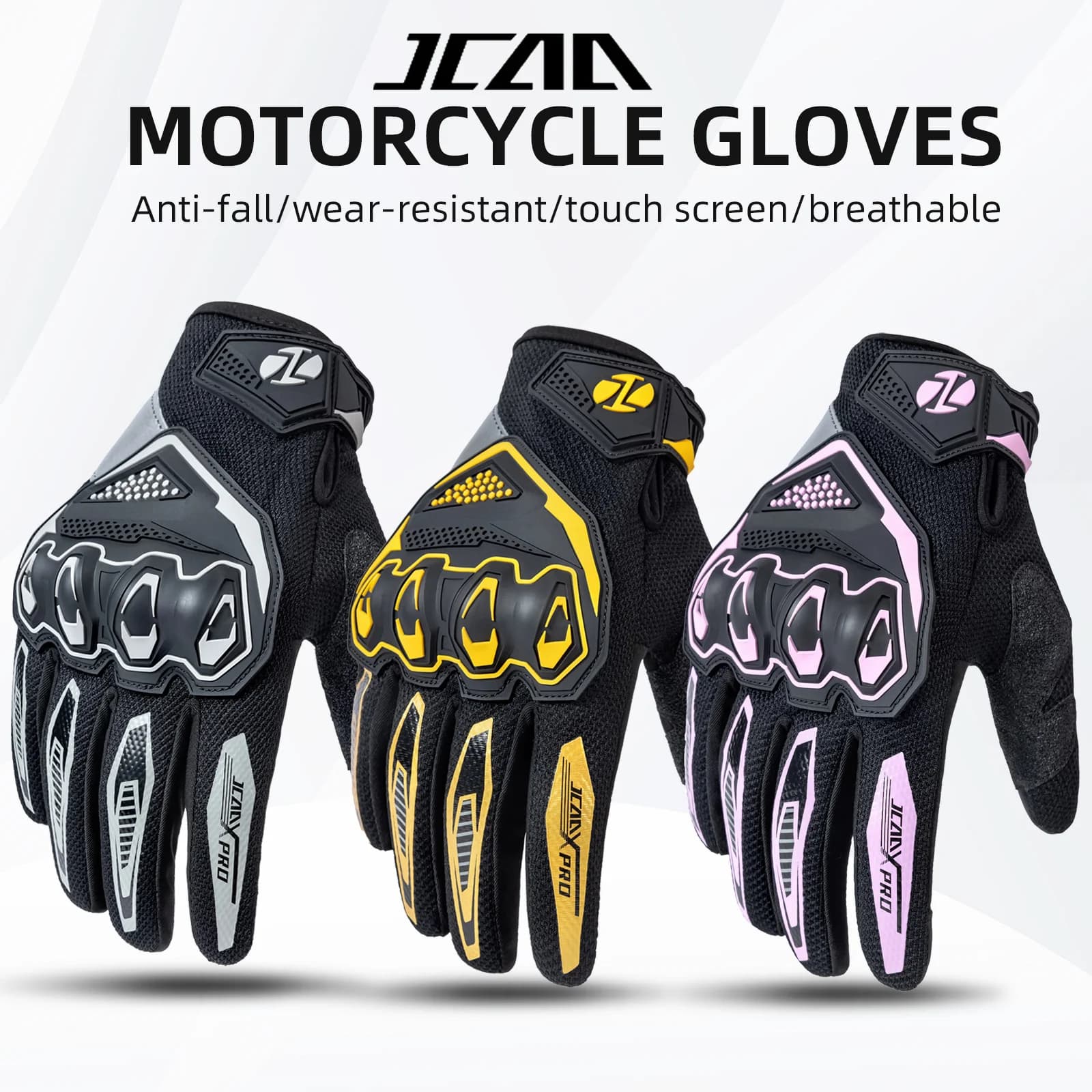 Summer New Full Finger Motorcycle Gloves Non-slip Wear-resistant Motocross Racing Gloves Touch Screen Moto Biker Gloves