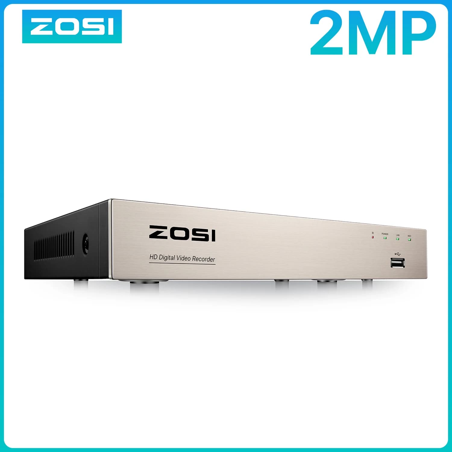 ZOSI H.265+ 8CH 3K Lite Videoregistratori di sorveglianza analogici/AHD/TVI/CVI 4 in 1 Sistema CCTV DVR per telecamere di sicurezza 720P, 1080P