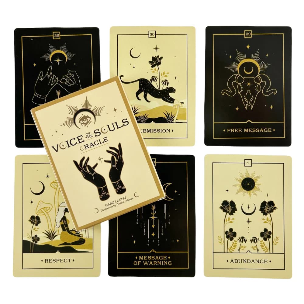 Carte Oracolo Voice Souls: Edizione Tarot Visions Divination da 42 Carte per Giochi da Tavolo