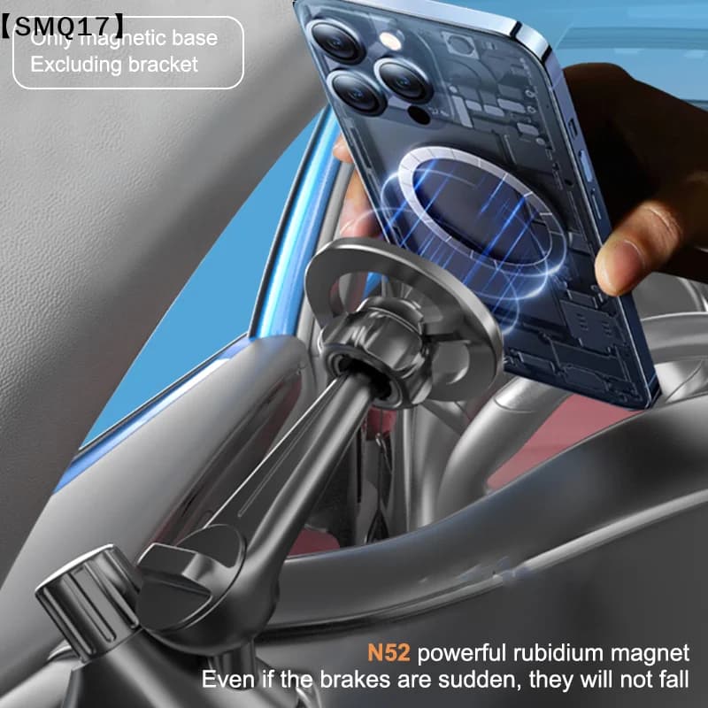 1 Set Magnet Base For 17mm Ball Head Car Cellphone Stand Mount GPS Brackets For Magnetic Car Phone Holder Accessories【SMQ】