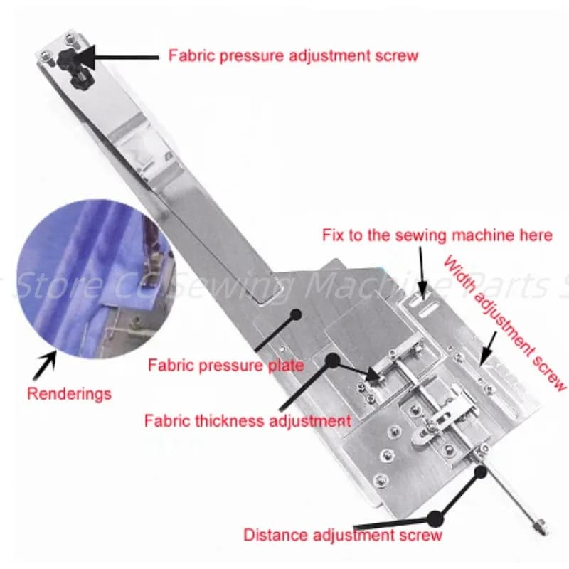 Attacco Pintuck per macchina da cucire industriale a punto annodato a 1 ago # F533, cucire Pin Tuck