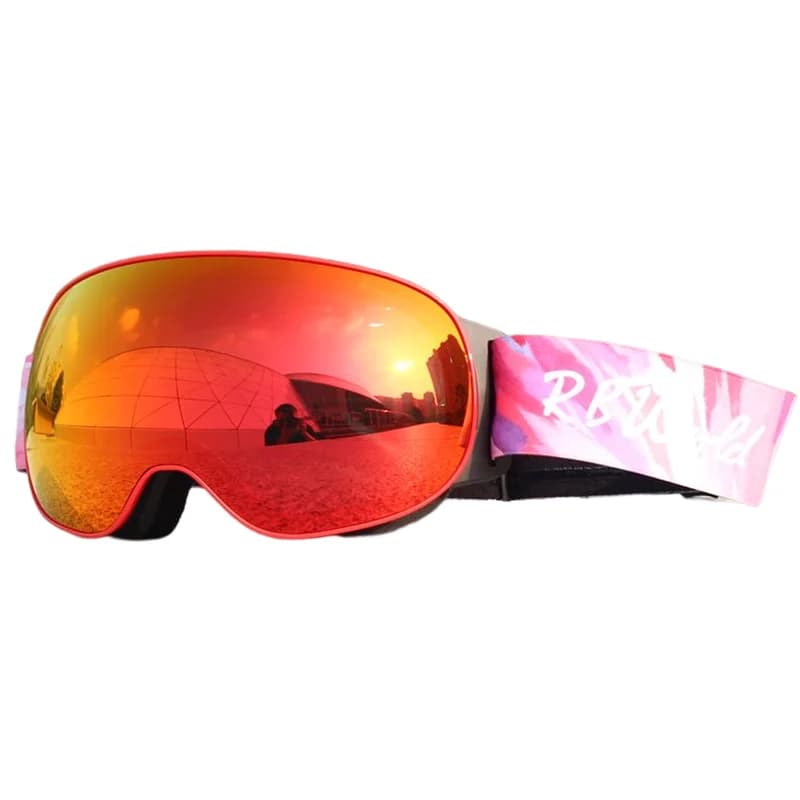 Occhiali da sci Doppi strati UV400 antiappannamento Maschera da sci grande Occhiali da sci Uomo Donna Neve Snowboard Occhiali sportivi