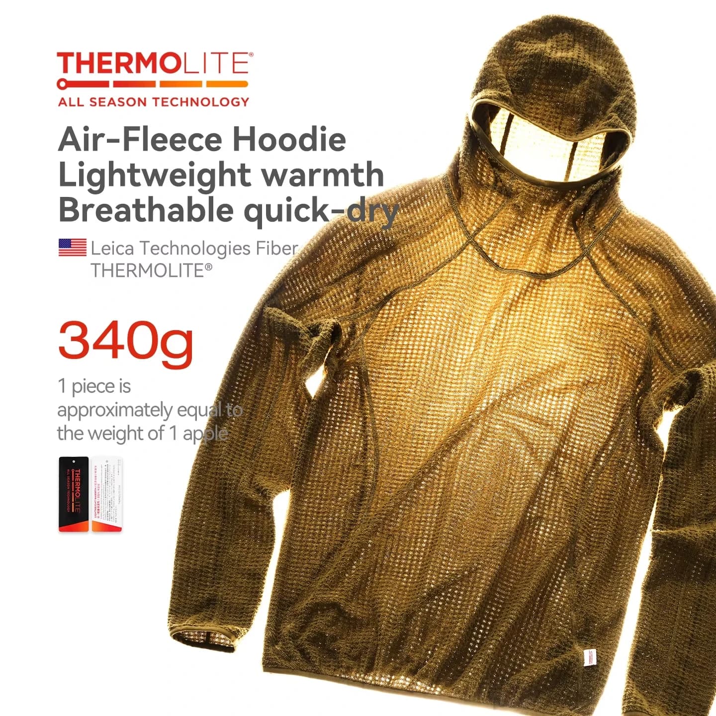 Thermolite® Felpa con cappuccio: Felpa con cappuccio invernale leggera e calda 2025 Felpa con cappuccio ispessita unisex in ti