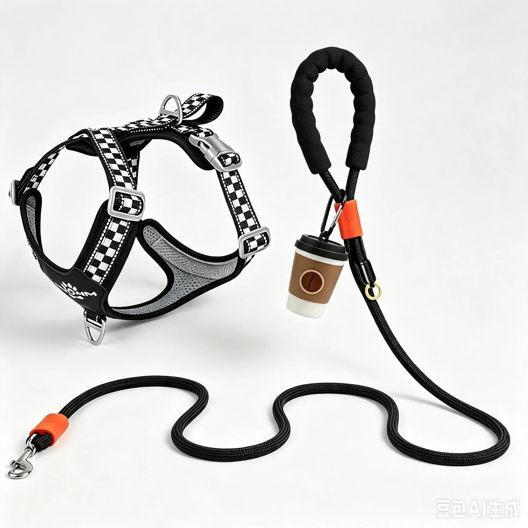 Best Seller Checkerboard No Pull Dog Vest Harness Anti Pull Pet Walking Leash Grid Harness For Border Collie Medium Large Dogs
