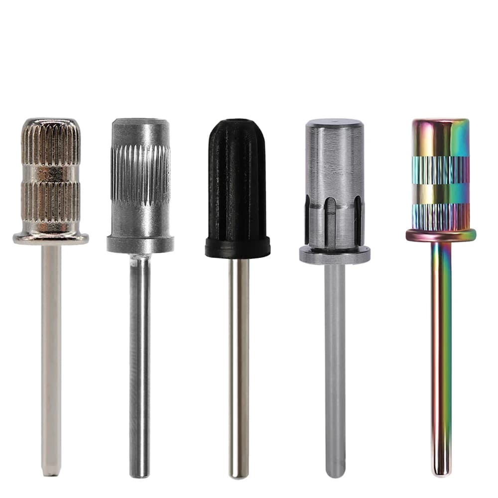 Punta per mandrino per unghie per nastri abrasivi per manicure Rimozione unghie Cappucci per levigatura Frese Strumenti Pedicure Impugnatura per mandrino elettrico