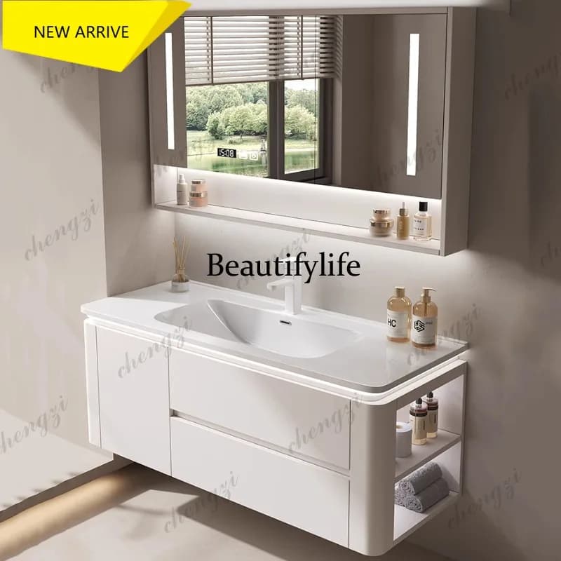 M178 Led Light Ensuite Bathroom Cabinet Basin Designs Mirror Shelves Bathroom Cabinets Shower Organizer Banyo Dolabi