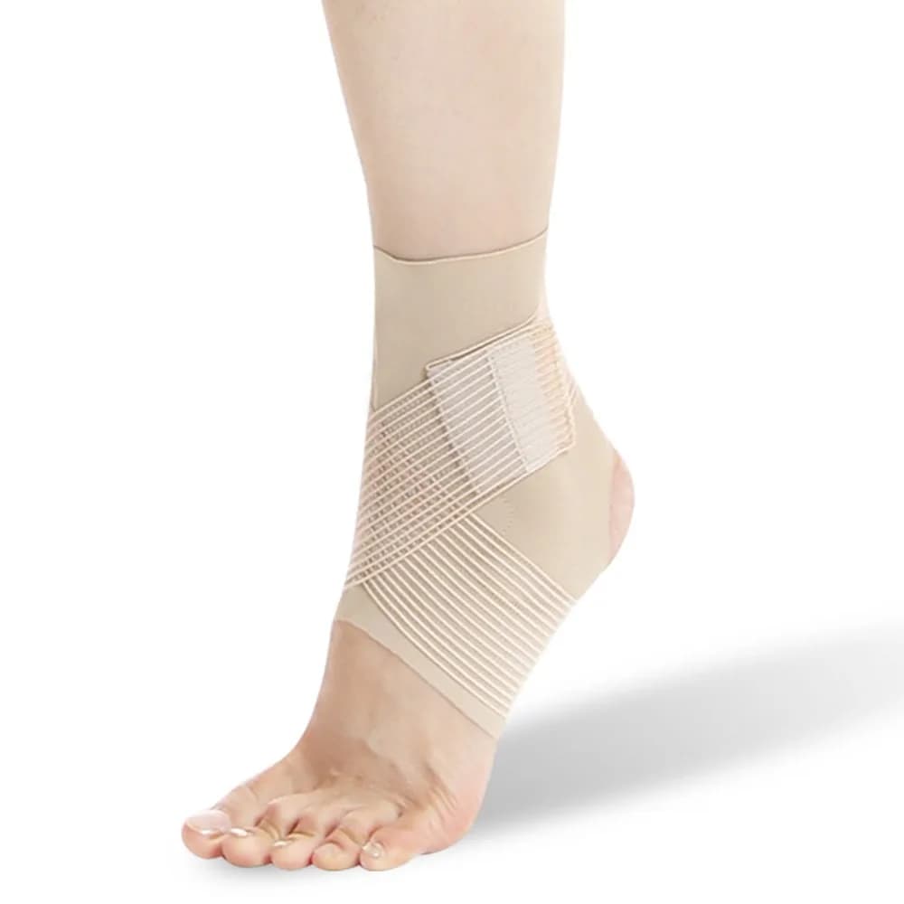 Calze a Compressione per Caviglia con Design Open-Toe, Anti-Dislocazione, Traspiranti, Supporto Regolabile Elastico Antiscivolo