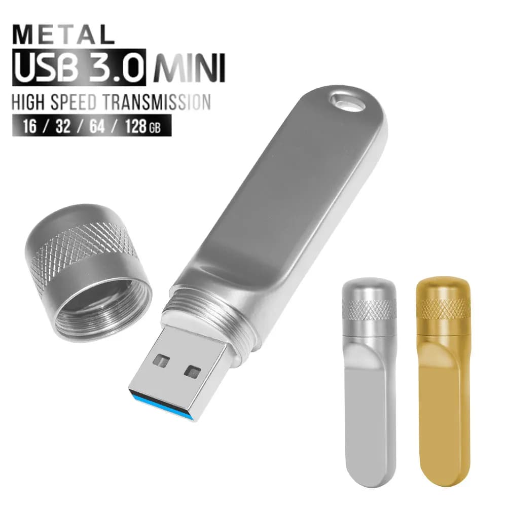 NUOVA Chiavetta USB 3.0 128GB 64GB 32GB 16GB 8GB Pendrive in metallo Chiavetta USB Pen Drive ad alta velocità 64GB 128GB