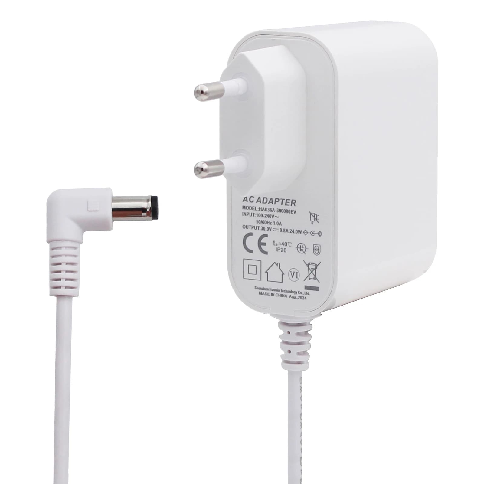 Adattatore per Dreame V11, V11 SE, V12, V12 pro, T20, T20 Pro, R10 Pro Adattatore di alimentazione per aspirapolvere con caricabatteria con spina UE (Bianco)