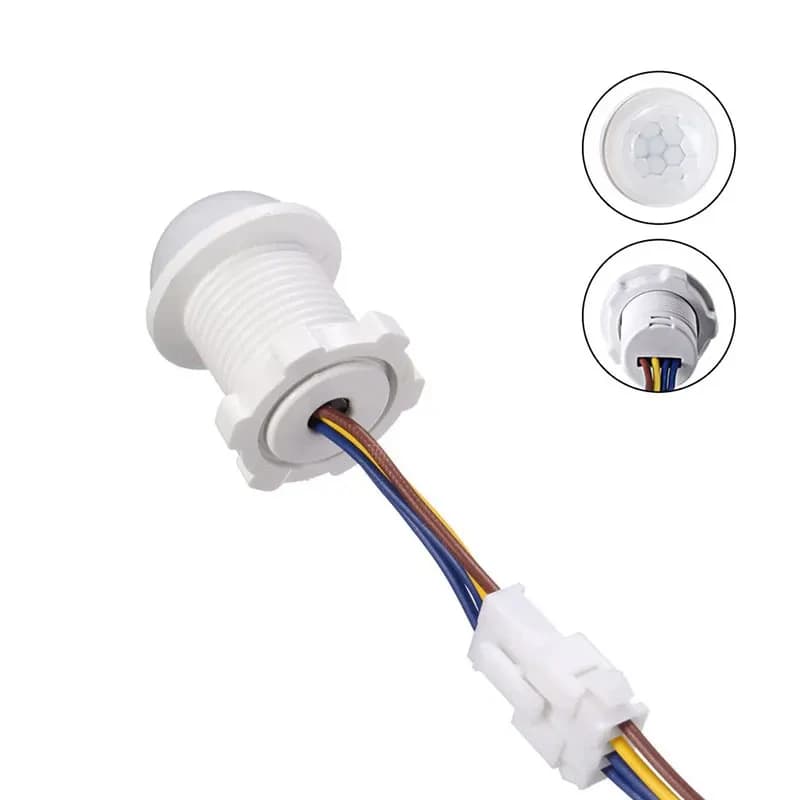 6PCS Interruttore del sensore del corpo a infrarossi 110V 220V Interruttore di induzione automatica Interruttore del rilevatore del sensore PIR per illuminazione a LED della lampada da soffitto