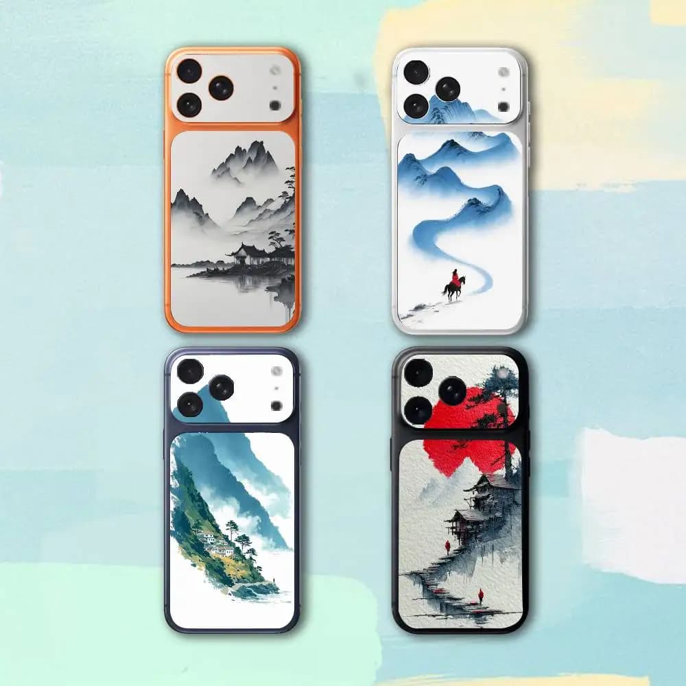 By The Mountainside - Pellicola Protettiva Adesiva Colorata per Retro e Cover Posteriore per iPhone 17 Pro, 17 Pro Max