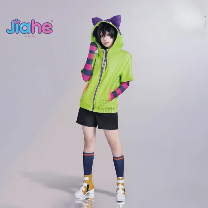 MIYA Anime SK8 the Infinity Costume Cosplay Uomo donna casual felpe con cappuccio pantaloncini parrucca scarpe code Halloween Natale Miya uniforme