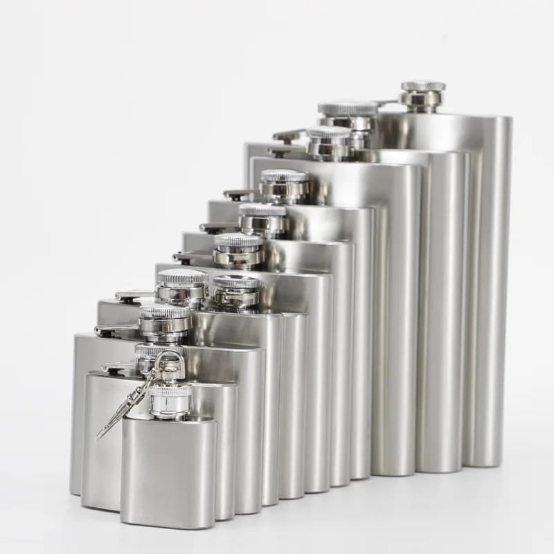 1/5/6/7/8/9/18oz Portatile 304 SS Flagon Whisky Vodka Vino Pentola Fiaschetta Alcol Bottiglia di Bere bar partito utensilio all'aperto