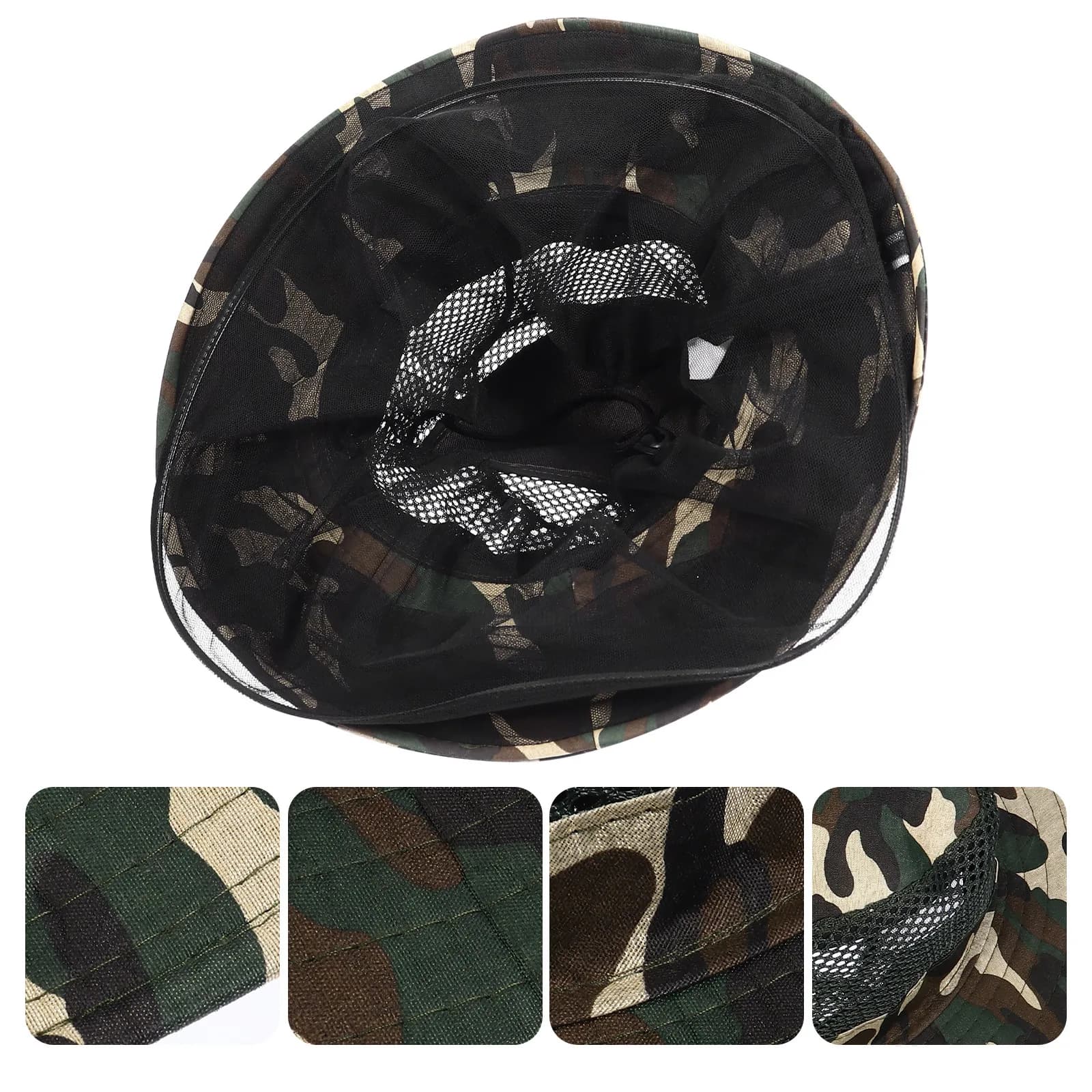 1Pcs Insect Protection Bee Proof Hat Breathable Wide Brim Mesh Net Fishing Head Net Outdoor Hiking Beekeeping Sun Hat
