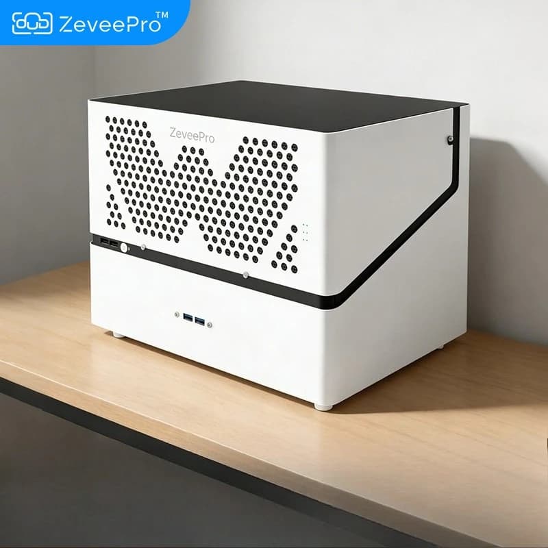 Enclosure NAS MATX/ITX a 6 Bay, Compatibile con Alimentatore SFX, Slot PCIe Full Height, Hot-Swap Senza Utensili per Server di Archiviazione Domestica