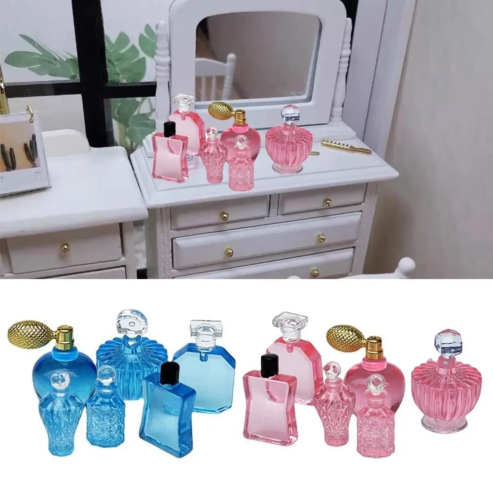 Modellino di Bottiglia di Profumo in Miniatura per Decorazione d'Interni, Accessori per Casa delle Bambole 1:12, Arredamento per Cucina